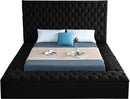 Bliss Black Velvet Full Bed (3 Boxes) - NY Furniture Direct (NY)