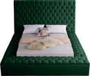 Bliss Green Velvet King Bed (3 Boxes) - NY Furniture Direct (NY)