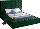 Bliss Green Velvet Queen Bed (3 Boxes) - NY Furniture Direct (NY)