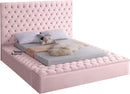 Bliss Pink Velvet King Bed (3 Boxes) - NY Furniture Direct (NY)