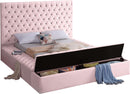 Bliss Pink Velvet Full Bed (3 Boxes) - NY Furniture Direct (NY)