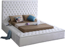 Bliss White Velvet King Bed (3 Boxes) - NY Furniture Direct (NY)