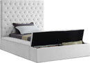Bliss White Velvet Twin Bed (3 Boxes) - NY Furniture Direct (NY)