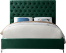 Cruz Green Velvet King Bed - NY Furniture Direct (NY)
