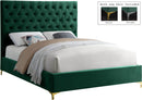 Cruz Green Velvet Full Bed - NY Furniture Direct (NY)