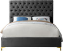 Cruz Grey Velvet King Bed - NY Furniture Direct (NY)
