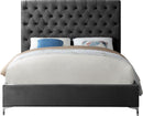 Cruz Grey Velvet Full Bed - NY Furniture Direct (NY)