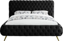 Delano Black Velvet King Bed - NY Furniture Direct (NY)