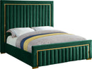 Dolce Green Velvet Queen Bed (3 Boxes) - NY Furniture Direct (NY)