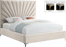 Eclipse Cream Velvet King Bed - NY Furniture Direct (NY)
