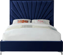 Eclipse Navy Velvet Full Bed - NY Furniture Direct (NY)