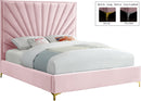 Eclipse Pink Velvet King Bed - NY Furniture Direct (NY)