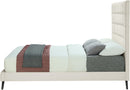 Elly Cream Velvet Full Bed - NY Furniture Direct (NY)
