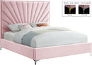 Eclipse Pink Velvet King Bed - NY Furniture Direct (NY)