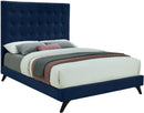 Elly Navy Velvet Full Bed - NY Furniture Direct (NY)