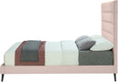 Elly Pink Velvet Queen Bed - NY Furniture Direct (NY)