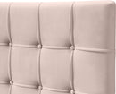 Elly Pink Velvet Queen Bed - NY Furniture Direct (NY)