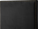 Harlie Black Velvet Full Bed