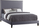 Harlie Grey Velvet Full Bed