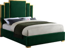 Hugo Green Velvet Queen Bed - NY Furniture Direct (NY)