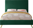 Jasmine Green Velvet Queen Bed - NY Furniture Direct (NY)