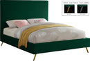 Jasmine Green Velvet King Bed - NY Furniture Direct (NY)