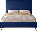 Jasmine Navy Velvet King Bed - NY Furniture Direct (NY)