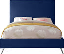 Jasmine Navy Velvet King Bed - NY Furniture Direct (NY)
