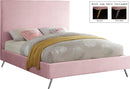 Jasmine Pink Velvet King Bed - NY Furniture Direct (NY)