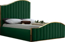Jolie Green Velvet King Bed (3 Boxes) - NY Furniture Direct (NY)