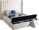 Kiki Cream Velvet Full Bed (3 Boxes) - NY Furniture Direct (NY)