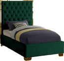 Lana Green Velvet Twin Bed - NY Furniture Direct (NY)