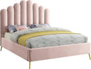 Lily Pink Velvet Full Bed