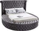 Luxus Grey Velvet Full Bed (3 Boxes)