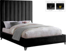 Via Black Velvet King Bed - NY Furniture Direct (NY)