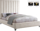 Via Cream Velvet Full Bed - NY Furniture Direct (NY)