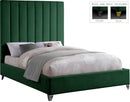 Via Green Velvet King Bed - NY Furniture Direct (NY)
