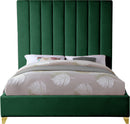 Via Green Velvet Queen Bed - NY Furniture Direct (NY)