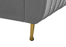 Zara Grey Velvet Full Bed (3 Boxes) - NY Furniture Direct (NY)