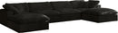 Cozy Black Velvet Cloud Modular Sectional - NY Furniture Direct (NY)