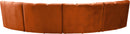 Infinity Cognac Velvet 4pc. Modular Sectional - NY Furniture Direct (NY)