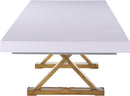 Excel White Lacquer Extendable Dining Table (3 Boxes) - NY Furniture Direct (NY)