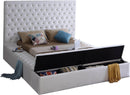 Bliss White Velvet Full Bed (3 Boxes) - NY Furniture Direct (NY)
