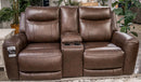 Gravier Power Reclining Loveseat with Console - NY Furniture Direct (NY)