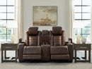 High Impact Power Reclining Loveseat with Console