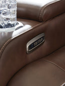 High Impact Power Reclining Loveseat with Console