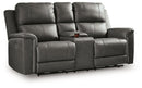Bleckley Power Reclining Loveseat with Console - NY Furniture Direct (NY)