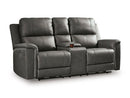 Bleckley Power Reclining Loveseat with Console - NY Furniture Direct (NY)