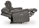 Bleckley Power Reclining Loveseat with Console - NY Furniture Direct (NY)