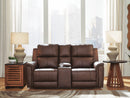 Bleckley Power Reclining Loveseat with Console - NY Furniture Direct (NY)